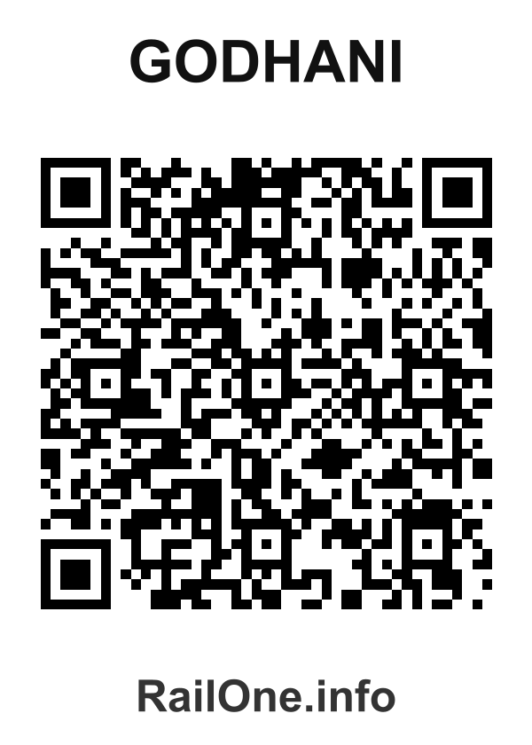 RailOne QR Code for Godhani station