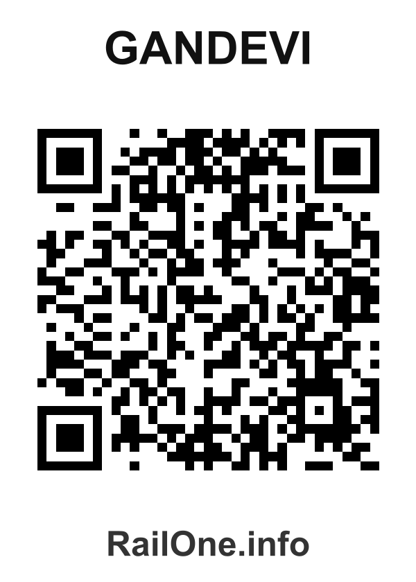 RailOne QR Code for Gandevi station