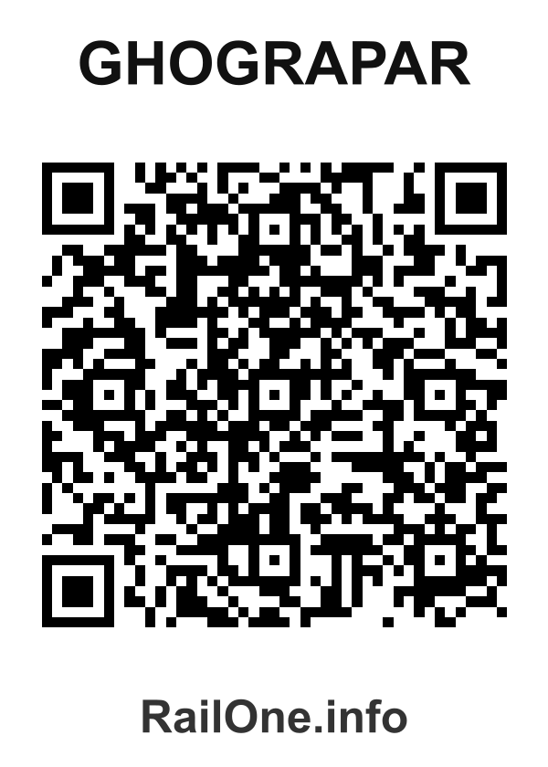 RailOne QR Code for Ghograpar station