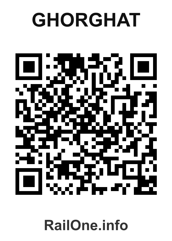 RailOne QR Code for Ghorghat station