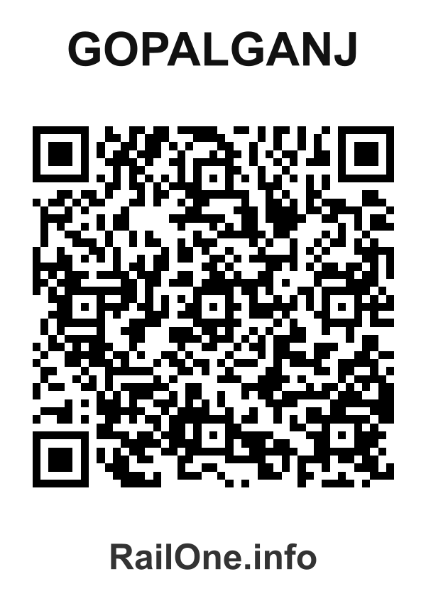 RailOne QR Code for Gopalganj station