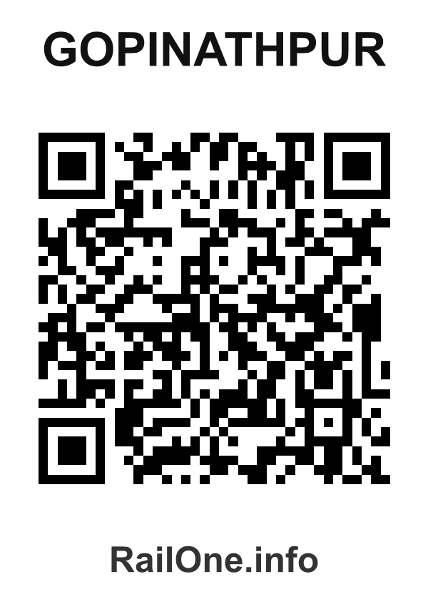 RailOne QR Code for Gopinathpur station