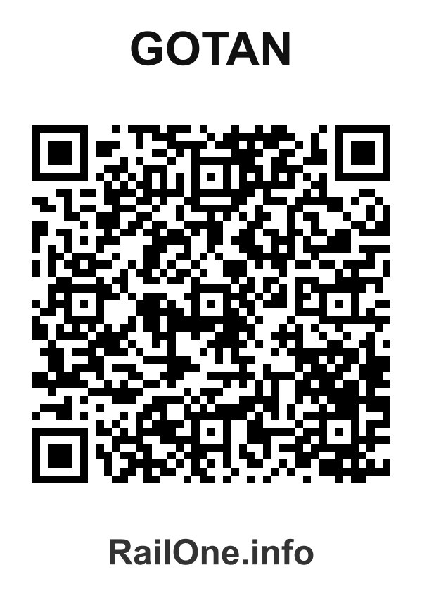 RailOne QR Code for Gotan station