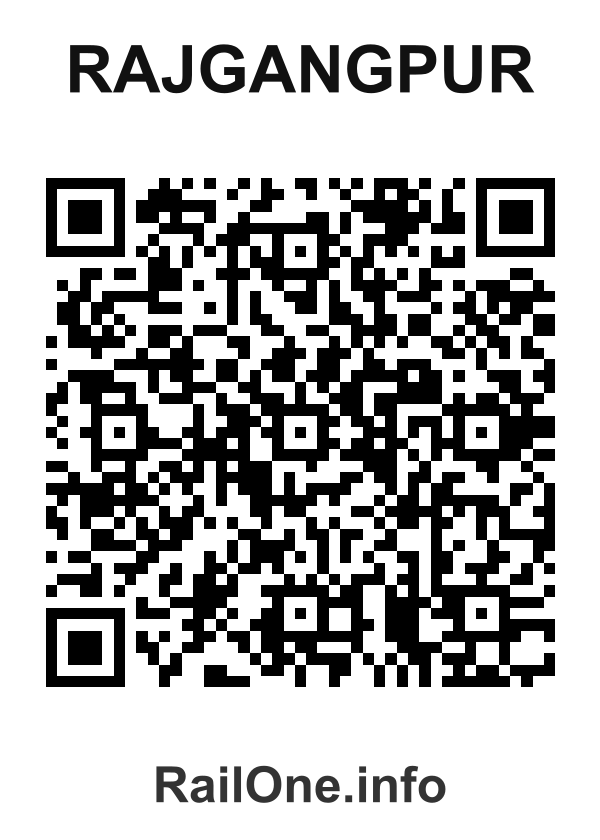 RailOne QR Code for Rajgangpur station