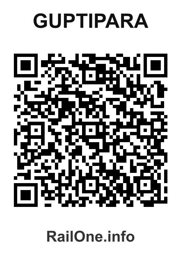 RailOne QR Code for Guptipara station