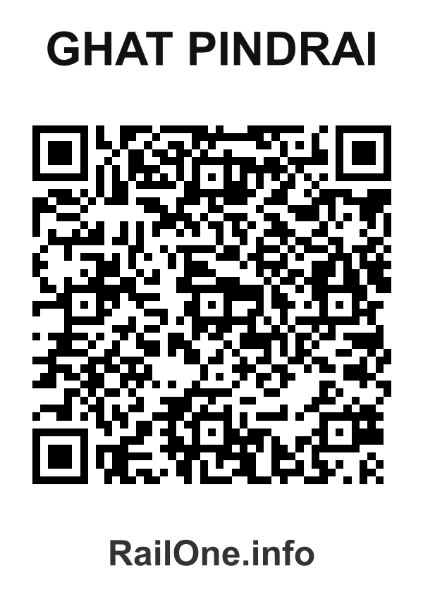 RailOne QR Code for Ghat Pindrai station