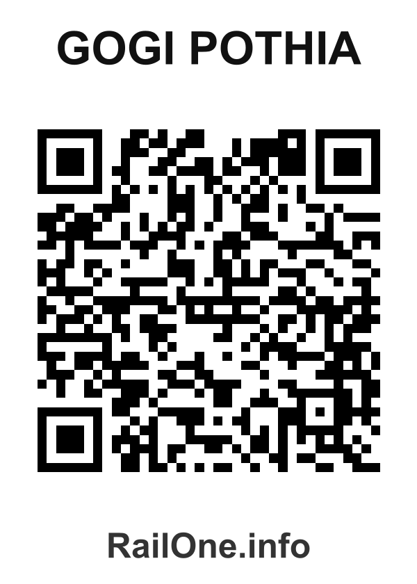RailOne QR Code for Gogi Pothia station