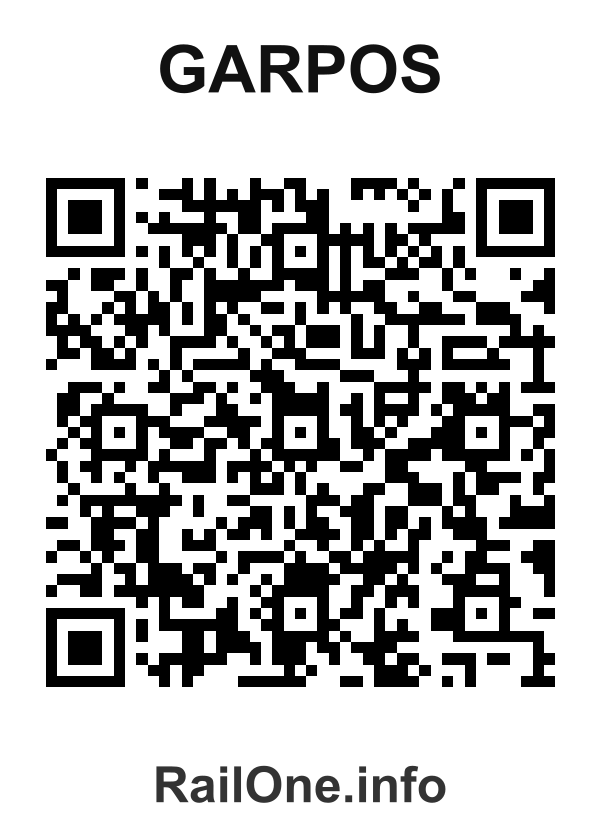 RailOne QR Code for Garpos station
