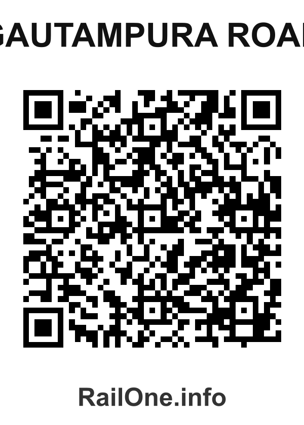 RailOne QR Code for Gautampura Road station
