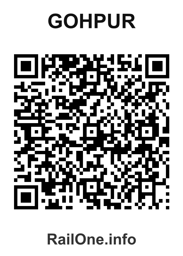 RailOne QR Code for Gohpur station