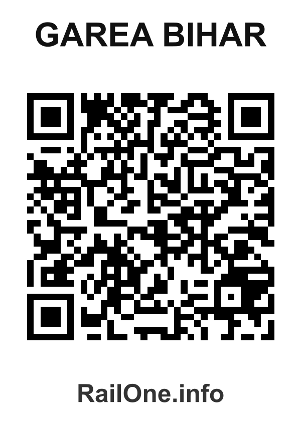 RailOne QR Code for Garea Bihar station