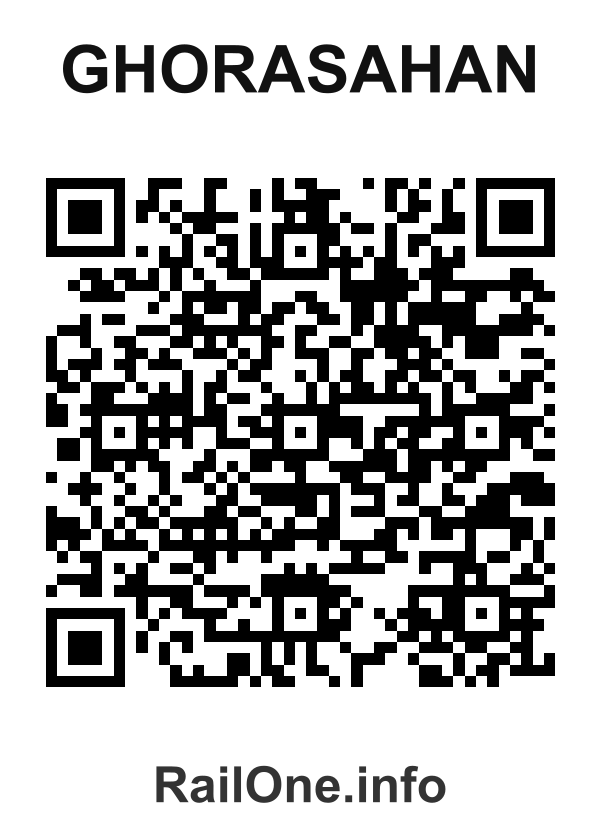 RailOne QR Code for Ghorasahan station