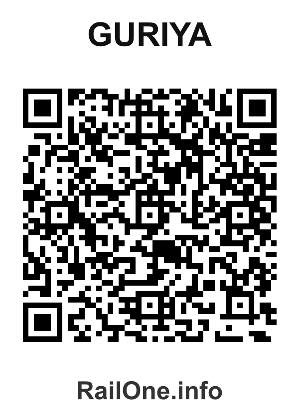 RailOne QR Code for Guriya station