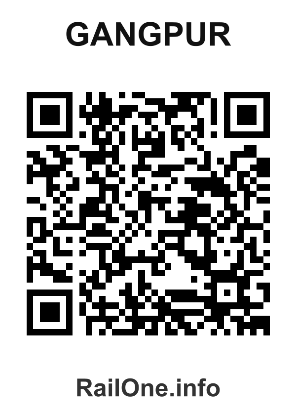 RailOne QR Code for Gangpur station