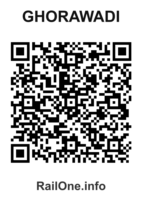 RailOne QR Code for Ghorawadi station