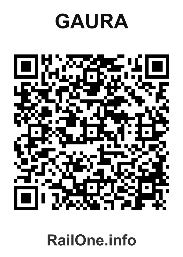RailOne QR Code for Gaura station