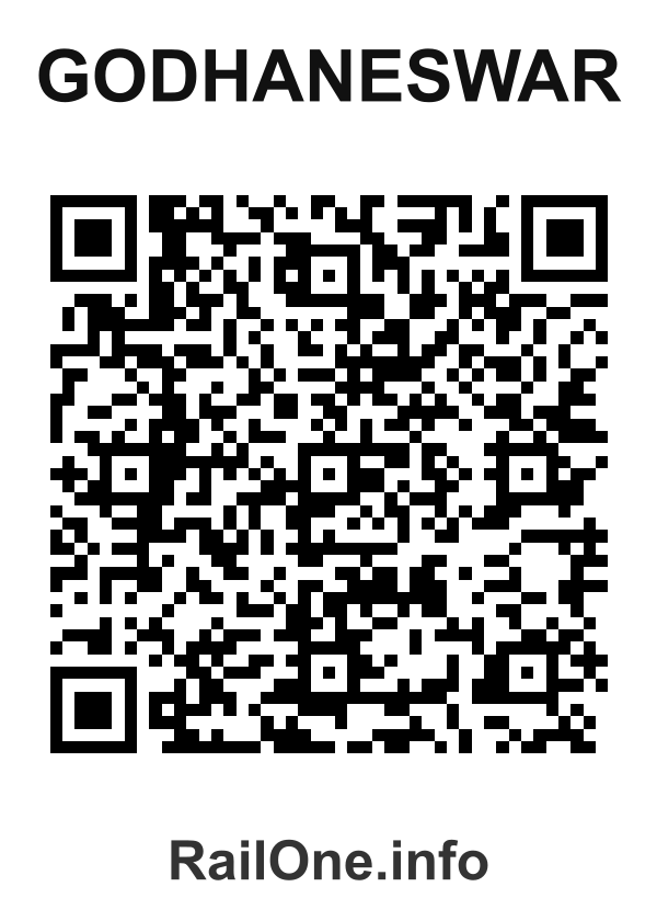 RailOne QR Code for Godhaneswar station