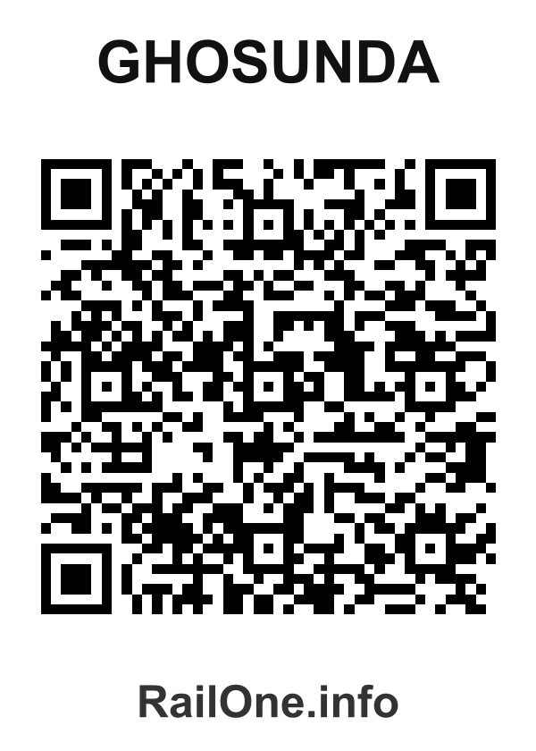 RailOne QR Code for Ghosunda station