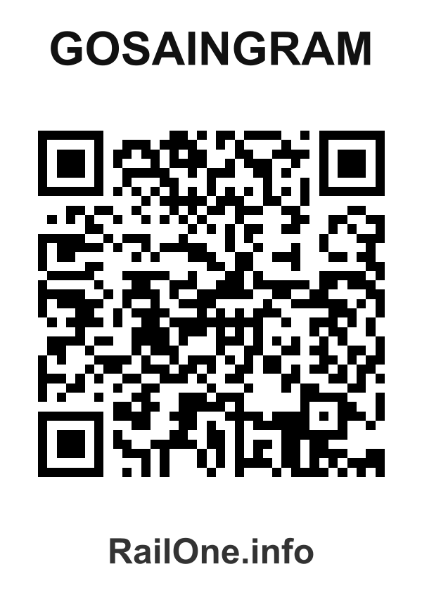 RailOne QR Code for Gosaingram station