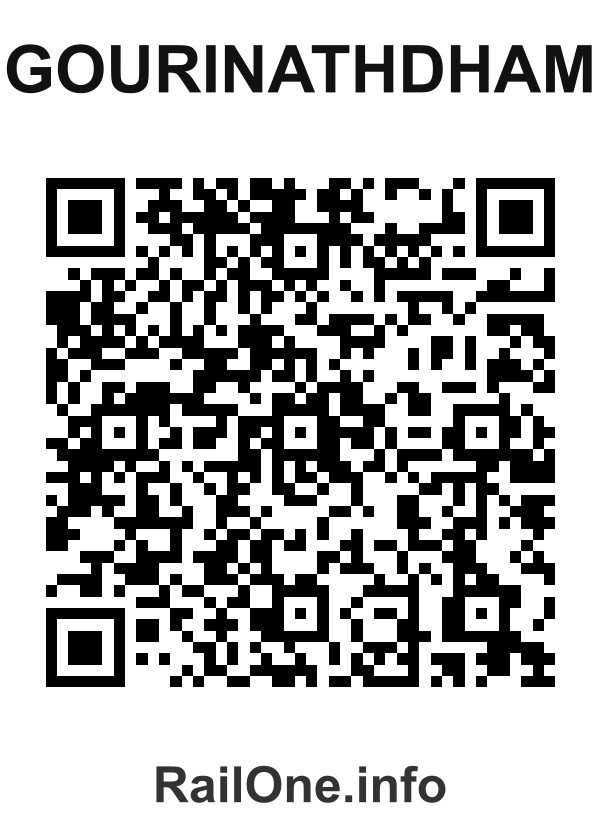 RailOne QR Code for Gourinathdham station