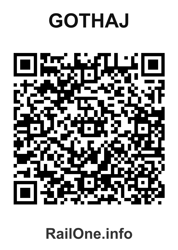 RailOne QR Code for Gothaj station