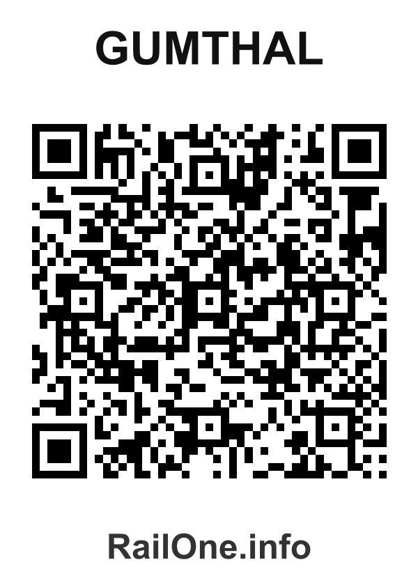 RailOne QR Code for Gumthal station
