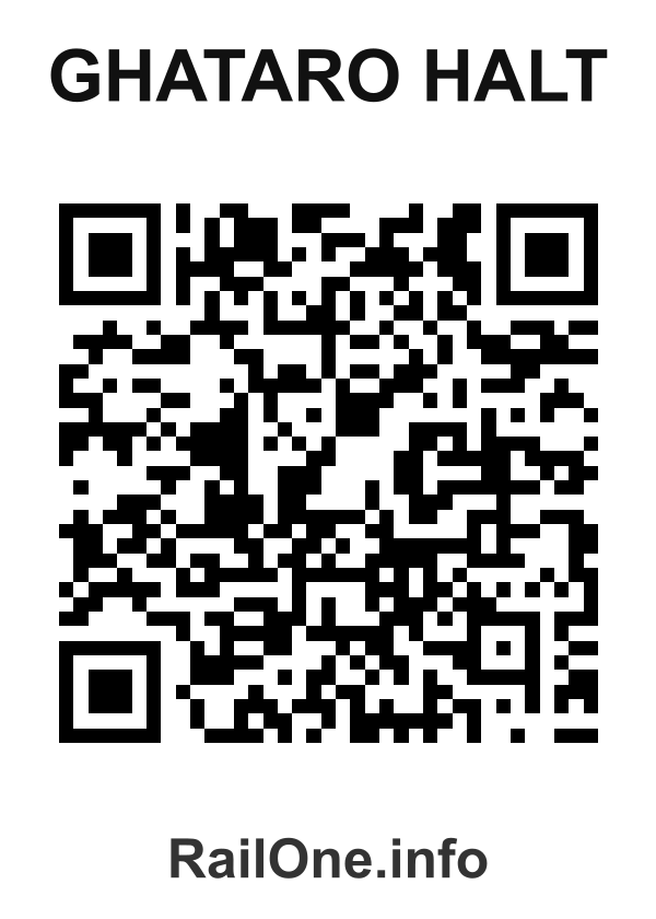 RailOne QR Code for Ghataro Halt station