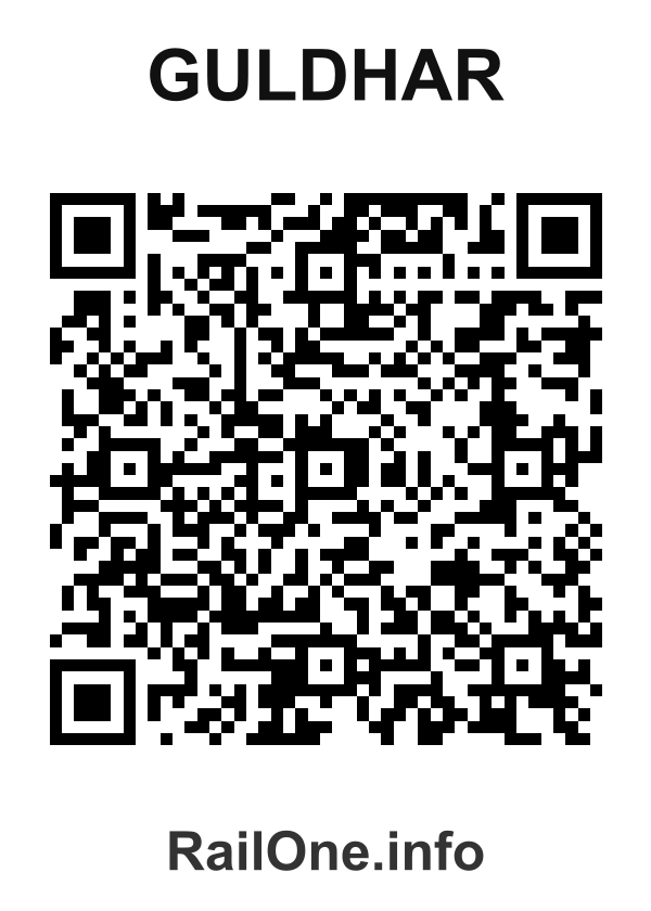 RailOne QR Code for Guldhar station