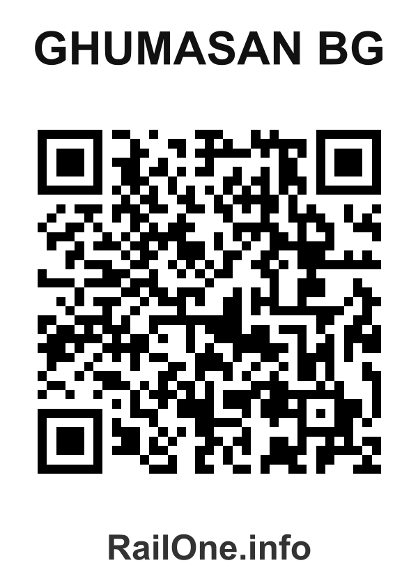 RailOne QR Code for Ghumasan Bg station