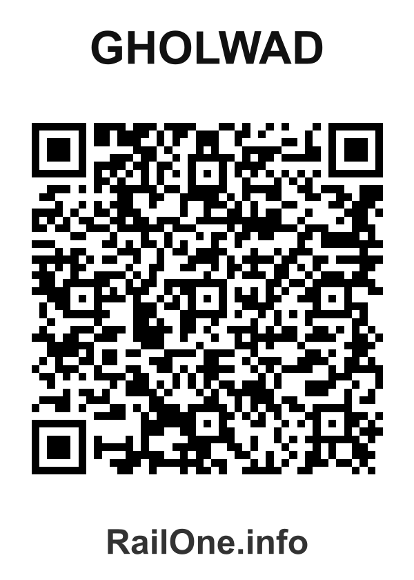 RailOne QR Code for Gholwad station