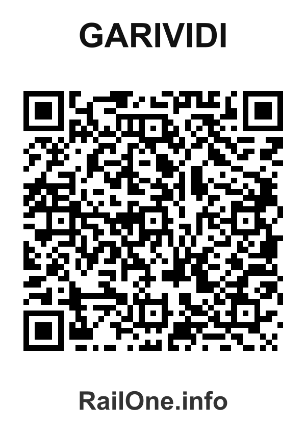 RailOne QR Code for Garividi station