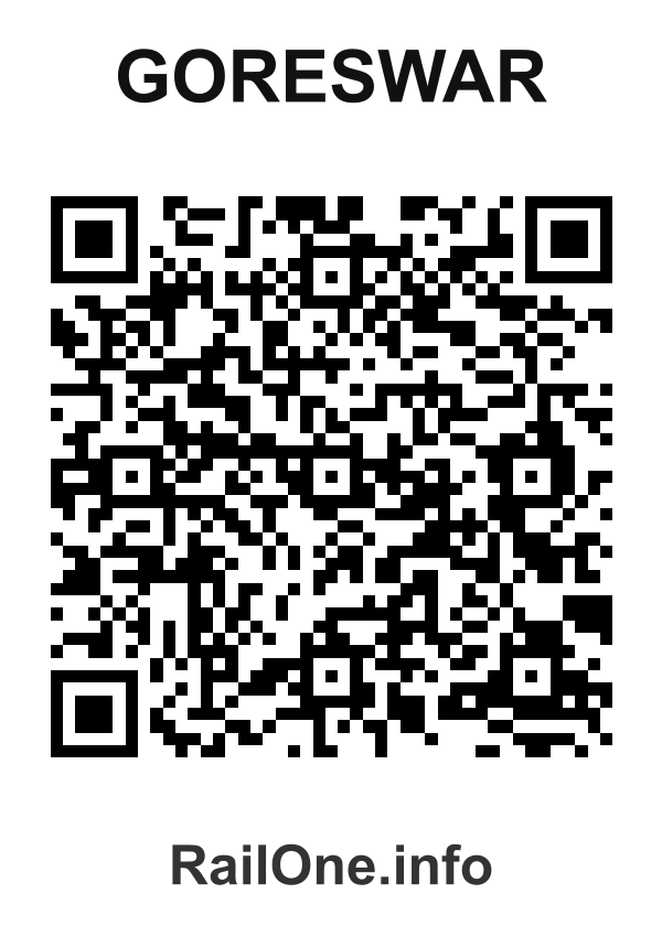 RailOne QR Code for Goreswar station