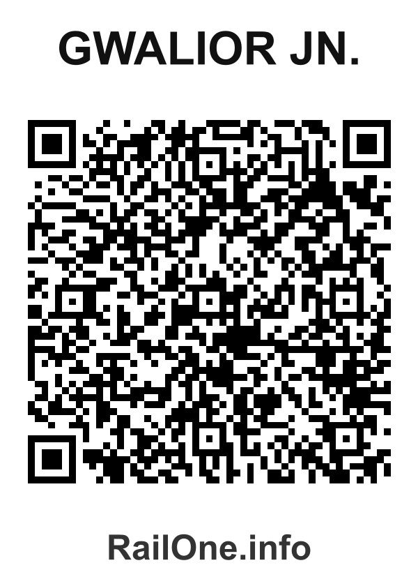 RailOne QR Code for Gwalior Jn. station