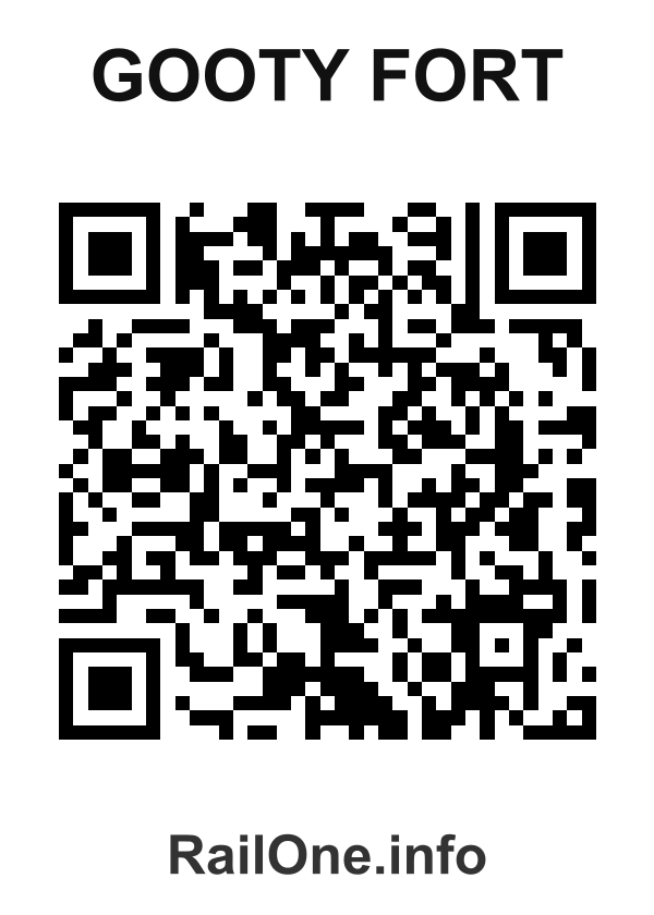 RailOne QR Code for Gooty Fort station