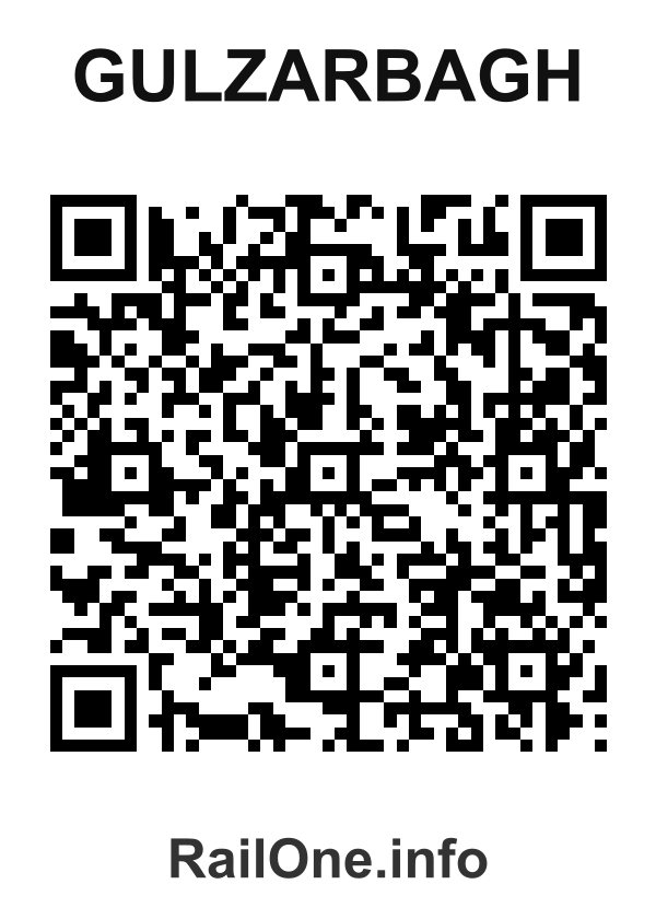 RailOne QR Code for Gulzarbagh station