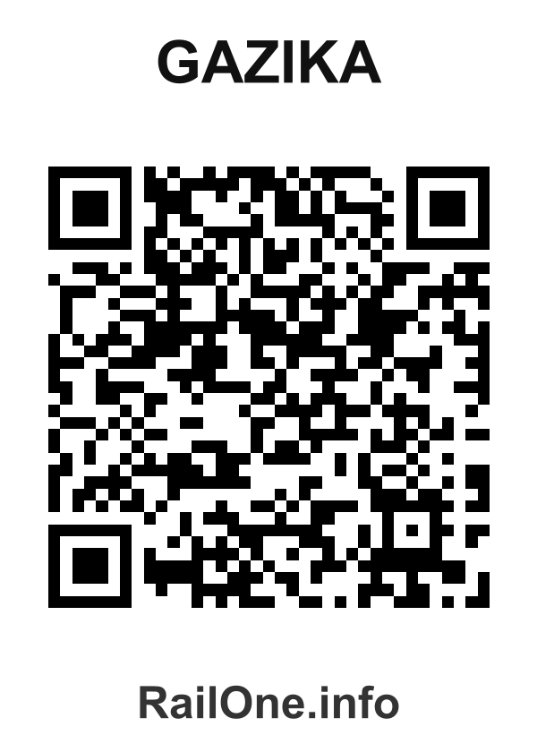 RailOne QR Code for Gazika station