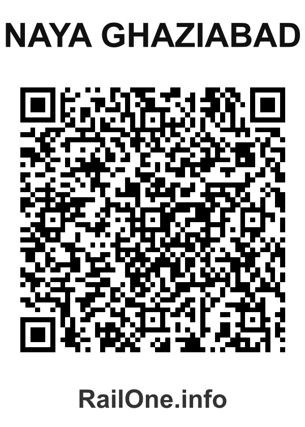 RailOne QR Code for Naya Ghaziabad station