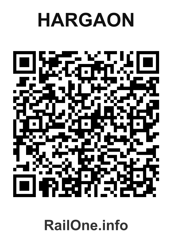 RailOne QR Code for Hargaon station