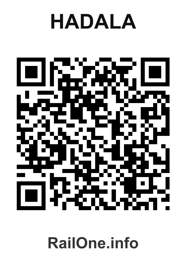 RailOne QR Code for Hadala station