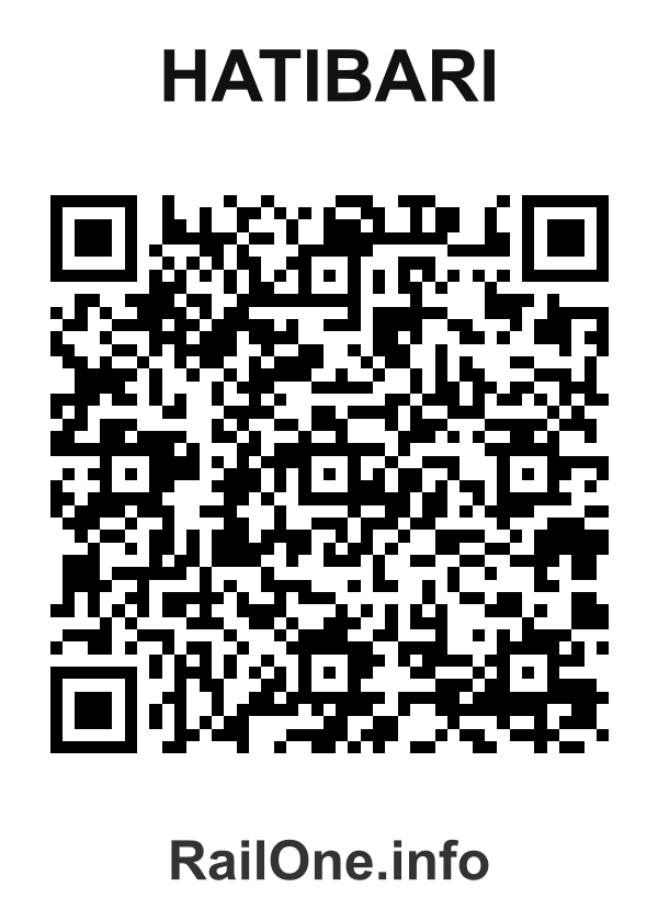 RailOne QR Code for Hatibari station