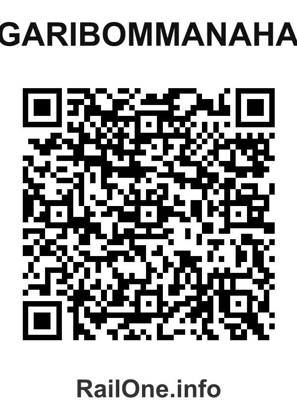RailOne QR Code for Hagaribommanahalli station