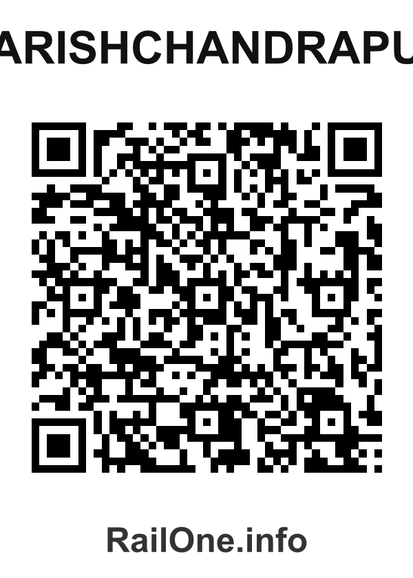 RailOne QR Code for Harishchandrapur station