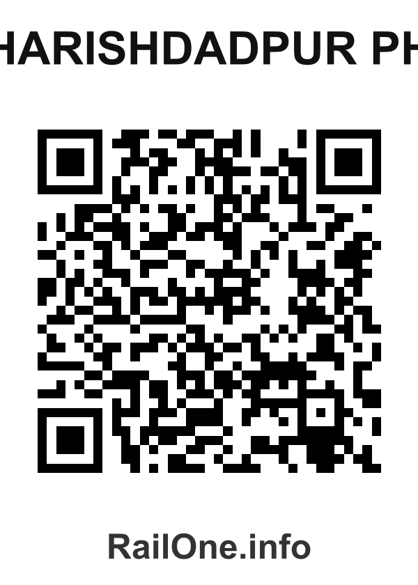 RailOne QR Code for Harishdadpur Ph station