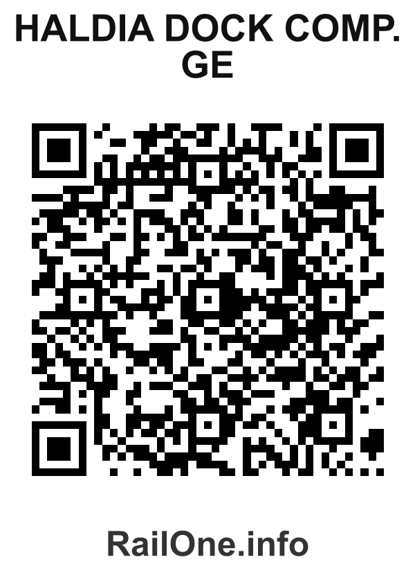 RailOne QR Code for Haldia Dock Comp. Ge station
