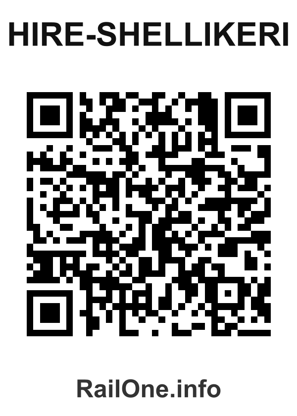 RailOne QR Code for Hire-shellikeri station