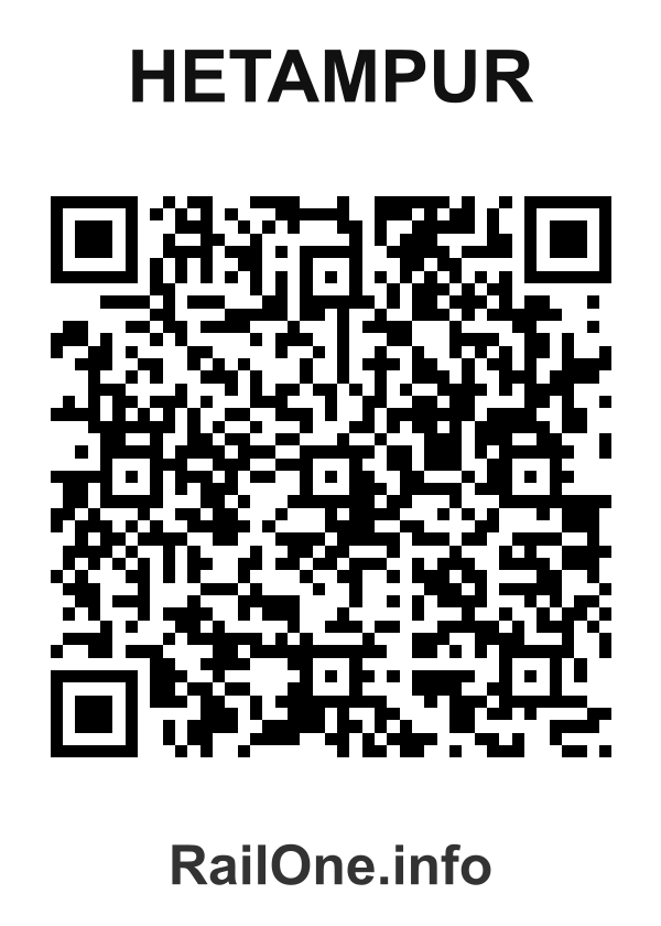 RailOne QR Code for Hetampur station