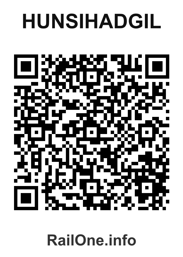 RailOne QR Code for Hunsihadgil station