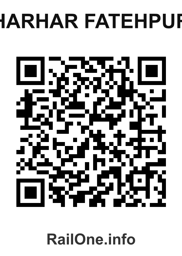 RailOne QR Code for Harhar Fatehpur station