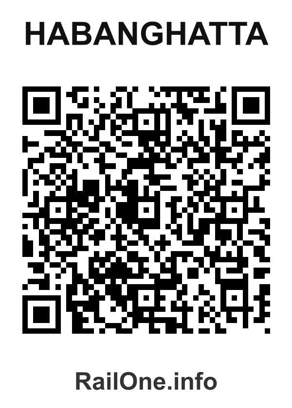 RailOne QR Code for Habanghatta station