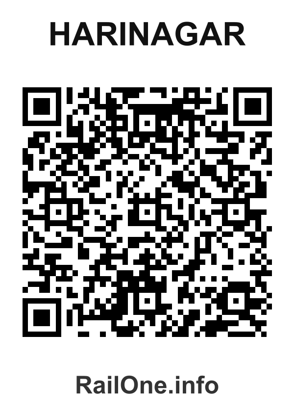 RailOne QR Code for Harinagar station